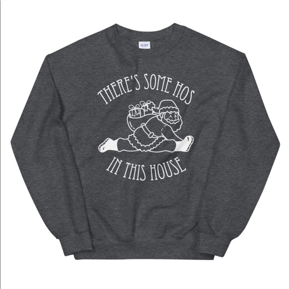 A pre-shrunk classic fit unisex sweatshirt - Dark Gray - 50% Cotton/50% Poly 🎄 - Picture 1 of 5